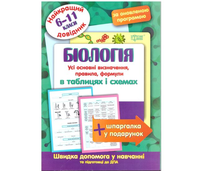 Найкращий довідник Торсінг Біологія в таблицях і схемах 6-11 класи - Видавництво Торсинг - ISBN 9789669397300